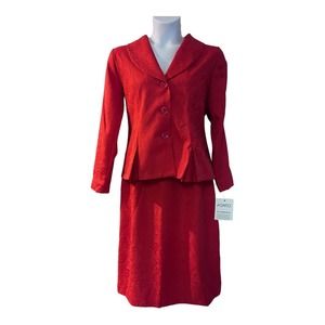 Ashro Red Skirt Set